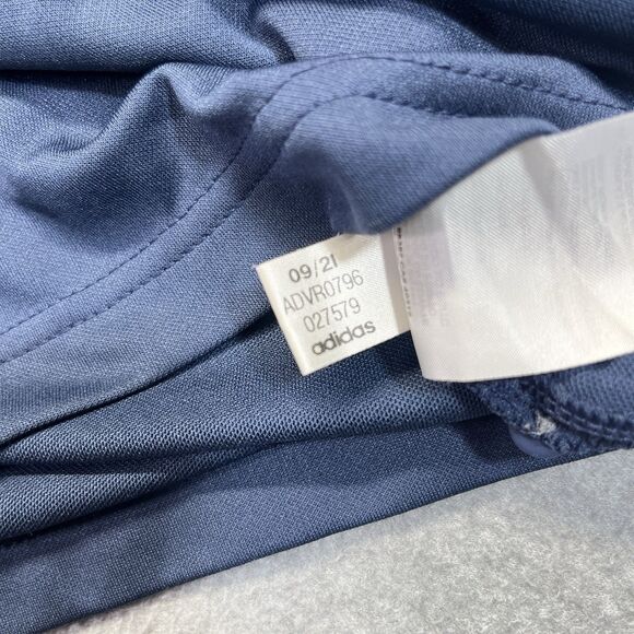 Adidas Golf Polo Shirt Men’s Medium Blue Gray Heather Short Sleeve 027579 - Picture 5 of 9